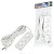 Удлинитель UNIEL S-CU3-5 WHITE шнур 5м., 3 гнезда, 10A, б/з. Белый. серии Ultra