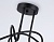 Люстра потолочная Ambrella TR80415/3 BK/GD черный/золото E27/3 max 60W D670*370
