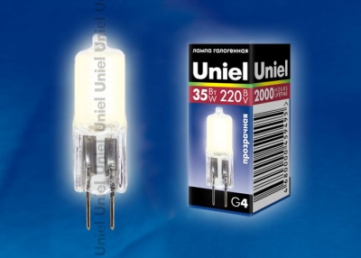 Лампа галогенная UNIEL JC-220/35/G4 CL