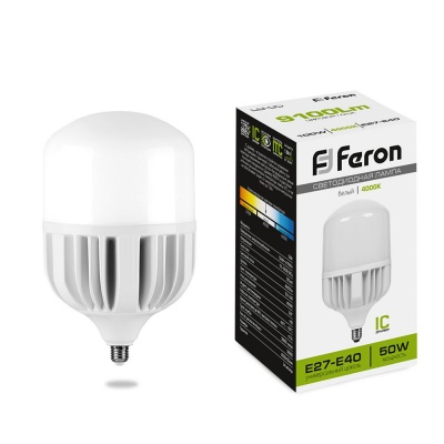 Лампа светодиодная FERON LB-65 50W 230V E27-E40 4000K