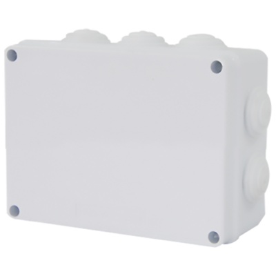 Коробка разветвительная STEKKER EBX30-03-65 150*110*70 мм 10 мембранных вводов IP65 светло-серая