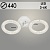 Люстра 6650/2C WH+CR белый/хром 32W LED 3000-6000K d440 h140, SSH23