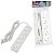 Удлинитель UNIEL S-CU5-3 WHITE шнур 3м., 5 гнезд, 10A, б/з. Белый. серии Ultra