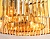 Подвесная люстра с хрусталем Ambrella TR5097/8 CH/TI хром/янтарь E14/8 max 40W D600*760