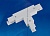 Соединитель Трехфазный UNIEL UBX-A31 SILVER 1 POLYBAG Т-образный, правый внешний, Серебро (пол.пак)