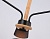 Светильник подвесной Ambrella TR4740/3 BK/LW черный/светлое дерево E27/3 max 40W D760*350