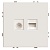Розетка TV + компьютерная RJ-45 (механизм), серия Эмили, RST00-5106-08, кашемир, soft touch