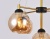 Люстра подвесная Ambrella TR9026/5 BK/TI черный/янтарь E27 max 40W D580*600