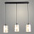 Подвес N6550/3HT BK черный 3х60W E27 d640 h800, QH24