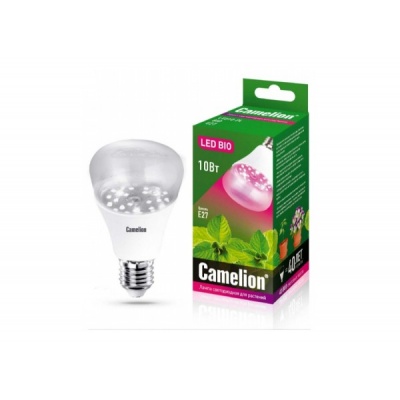 Лампа CAMELION LED10-PL/BIO/E27 220V 10W для растений (1/10/100)