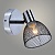 Спот DA5929/1 BK+CR черный/хром 1x40W E14 h180, HN22