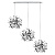 L3PL721134 Подвес тройной линейный EXTRA 3x3x5W(led) G9  (721134 - 3 + 572124 -1) ХРОМ