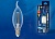 Лампа светодиодная UNIEL LED-CW35-9W/3000K/E14/CL PLS02WH картон