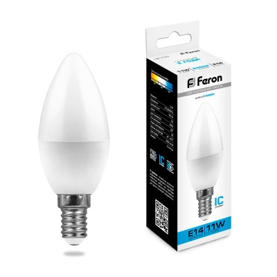 Лампа светодиодная FERON LB-770 11W 230V E14 6400K C35