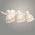 Спот DA6118/3 WH белый 3x60W E14 h185, HN24