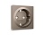 AP6360 Лицевая панель ALFA (Темная бронза матовый) для электрической розетки с/з QUANT
