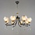 Люстра NH5310/8 COF+COP кофе+медь 8х60W E27 d780 h560, QH22