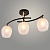 Люстра XA1587B/3 BK+FGD черный/золото 3х60W E27 d570 h280, HN24