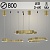 Люстра 20638/3/300 GD золото LED 140W 3000-6000K ПДУ d800 h1200, MGF22