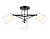 Светильник подвесной Ambrella TR303072/3 BK/CH/FR черный/хром/белый матовый E27/3 max 40W D560*250