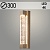 Бра TGBE10053-350/W GD золото/хрусталь LED 6W 4000K h350, XUAN24