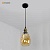 Светильник MAYSUN ZAR one OV 1xE27-160x1080-BLACK/GOLD/CLEAR-220-IP20