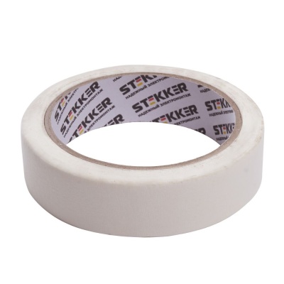 Малярная лента STEKKER 36 мм, длина 25 м, на бумажной основе, белый, INTP7-36-25