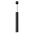 Светильник на подвесе FERON ML1018 MR11 35W, 230V, черный + золото, D40*H250 