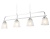 Люстра подвесная Ambrella TR303242/4 WH/CH/CL/FR белый/хром/прозрачный/белый матовый E27*4 max 60W 