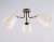 Потолочный светильник Ambrella TR4731/3 BK/LWD черный/светлое дерево E27/3 max 40W D610*270