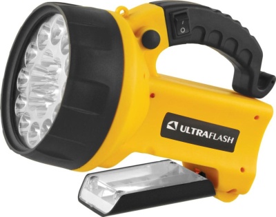 Фонарь ULTRAFLASH LED3712 аккум. 220Вт/12B желтый 19LED.  пластик (1/20)