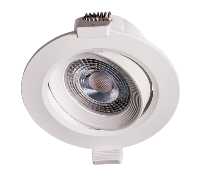 Светильник светодиодный JAZZway PSP-R 9044 7W 4000K встр. круг/поворот White IP40 (50)