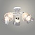 Люстра N6415/5 WT+CR белый/хром 5x60W E27 d570 h240, QH24