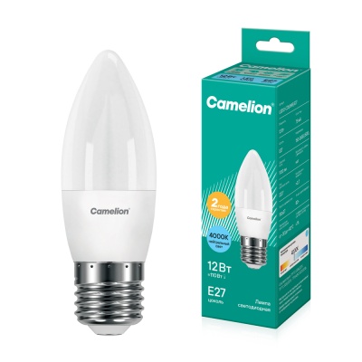 Лампа CAMELION LED12-C35/845/E27 220V 12W ()