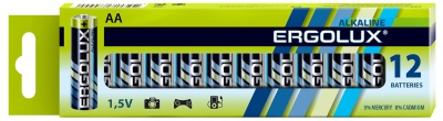 Батарейка Ergolux LR6 Alkalin BP-12, 1.5В (12/720)
