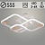 Люстра DK06345/3 PR WT+WOOD белый/дерево 90W LED 3000K-6000K d555 ПДУ(ИК) диммер, HN24