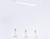 Светильник подвесной Ambrella TR3536/3 WH/CL/FR белый/прозрачный/белый матовый E27*3 max 40W