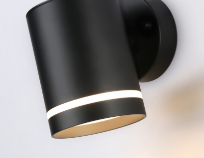 Светильник уличный настенный архитектурный ST3327 BK черный IP54 GX53 max 15W 110*85*125