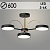 Люстра XI3219/3 BK+GD черный/золото 54W LED 3000-6000K d600 h210, HN22