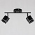 Спот 51678/2 BK+CR черный/хром 2x10W LED 6000K, KQS20