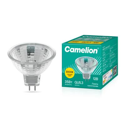 Лампа CAMELION MR16 35W 12V GU5.3 (10/200)