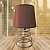 Настольная лампа 62C кофе/кофе абажур h38см 1х40W E27