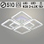 Люстра LI08465C/2+2 PR WT+CR белый/хром 140W+8W LED RGB 3000-6500K d510 ПДУ(ИК) диммер, HN23