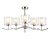 Светильник подвесной LH57002/6 SN/FR никель/белый матовый E14/6 max 40W D850*420