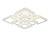 Светильник Ambrella FA1737/4+4 WH/CH белый/хром 215W 3000K/4200K/6400K 720*720*120 (ПДУ РАДИО 2.4G)