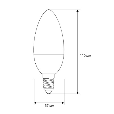 Лампа CAMELION LED12-C35/830/E14 220V 12W ()