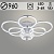 Люстра DK06303B/8 PR WT+CR белый/хром 260W LED 3000K-6000K d960 ПДУ(ИК) диммер, HN24