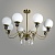 Люстра 1043/8A GAB латунь 8х40W E27 d880 h550, SHGN23