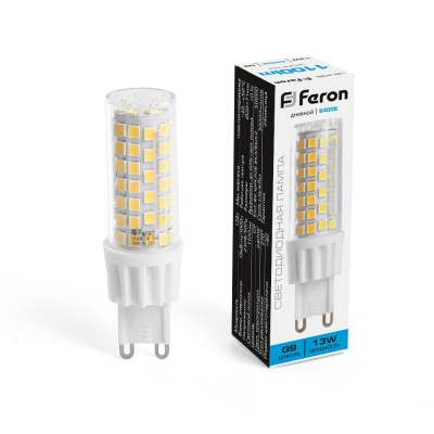 Лампа светодиодная FERON LB-436 (13W) 230V G9 6400K JCD