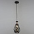 Подвес N5339/1HQ BK+WOOD черный 1х40W E27 d160 h800, QH22